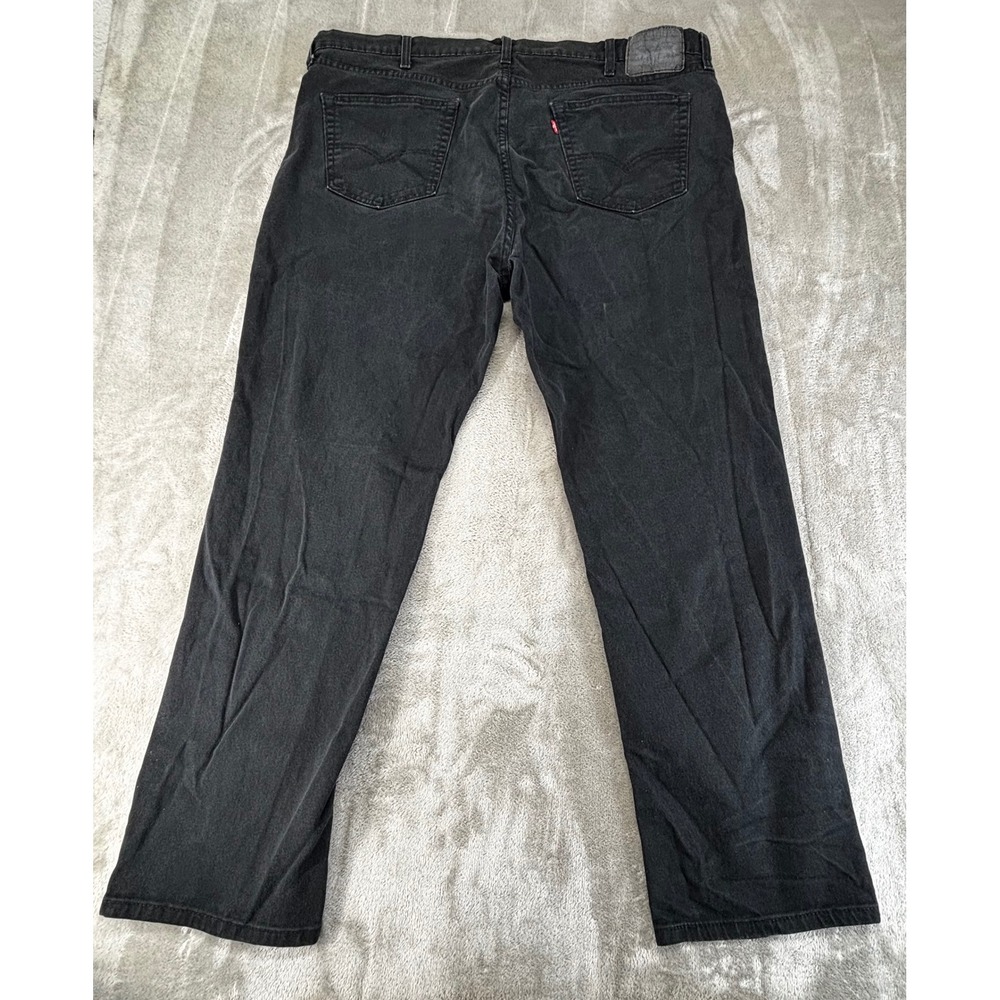 Levi's 541 Athletic Taper Jeans Mens 42x32 Black‎ Stretch Denim - Picture 5 of 8